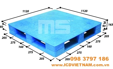 Pallet nhựa kê kho loại HYGIENE  