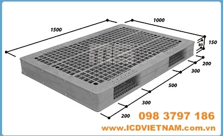 Pallet nhựa kê kho loại  JUMBO
