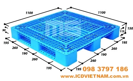 Pallet nhựa kê kho loại MEDIUM DUTY