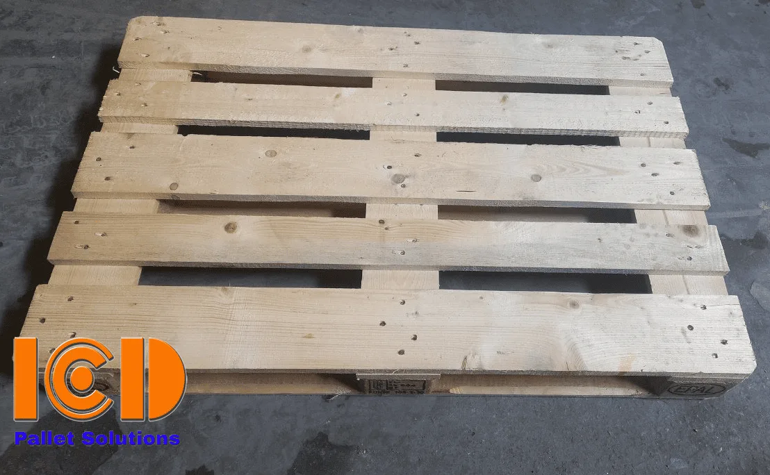 Thanh lý - Pallet gỗ ICD cũ tiêu chuẩn EPAL EU KT800x1200x144mm