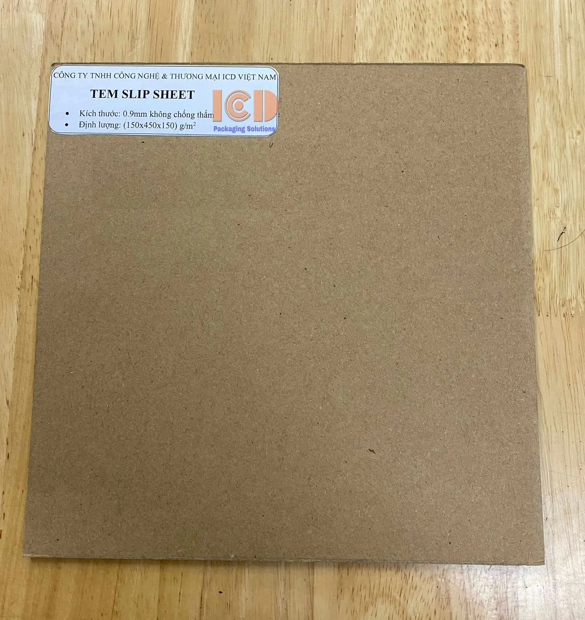 Mẫu slip sheet ICD-KT0.9mm không chống thấm