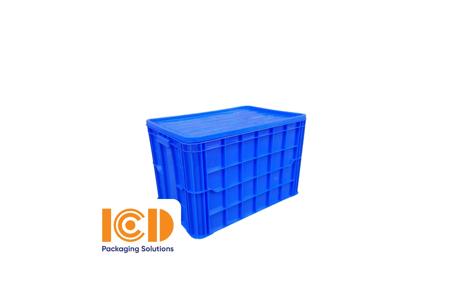 Thùng nhựa sóng bít ICD KT610x420x390mm