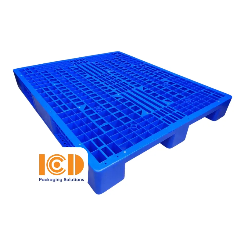 Pallet nhựa ICD KT 1100x1300x150mm xanh dương