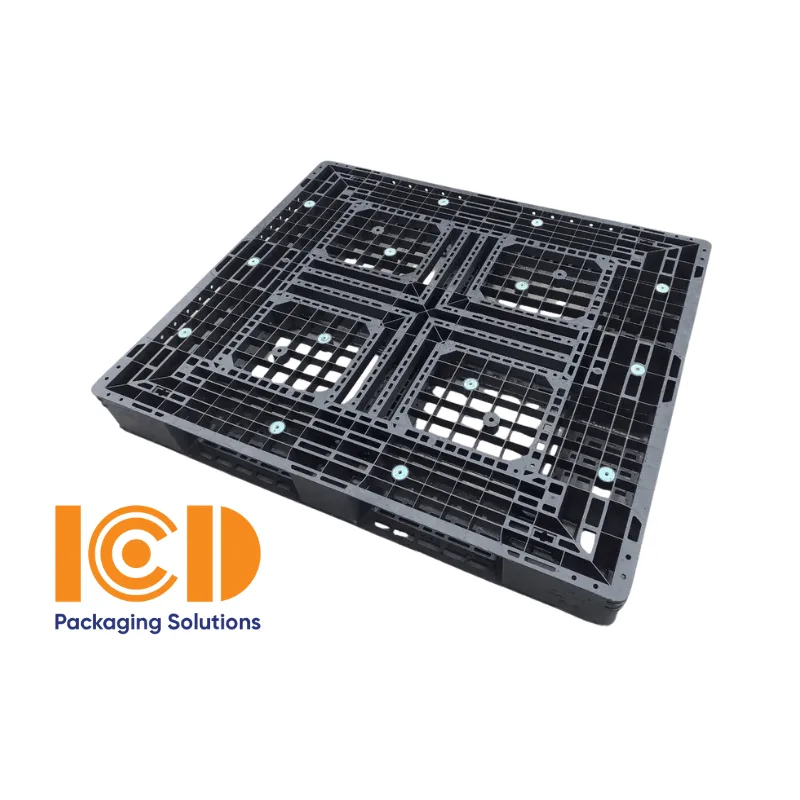 Pallet nhựa nhập khẩu ICD cũ KT1300x1100x150mm đen