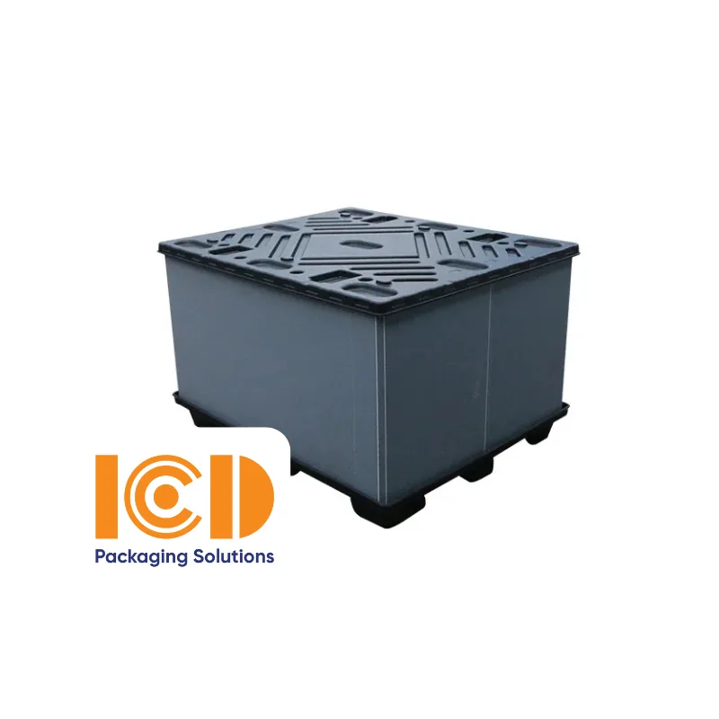 Pallet nhựa container ICD-1208-760 kích thước 1200x800x760 mm