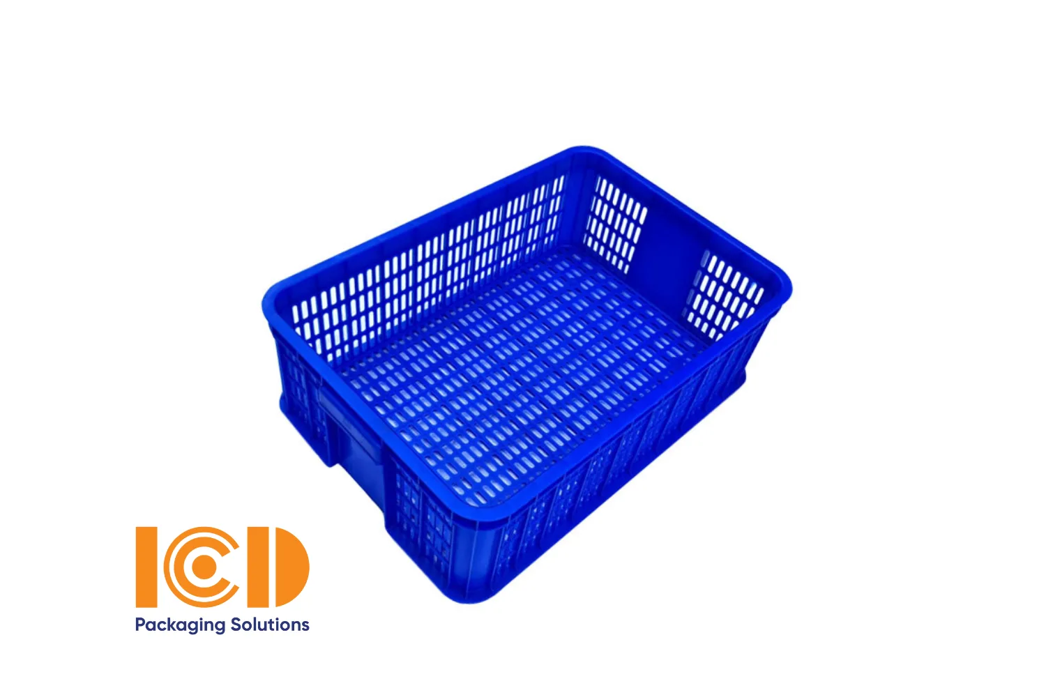 Thùng nhựa 4 sóng hở ICD KT 610x420x190 mm