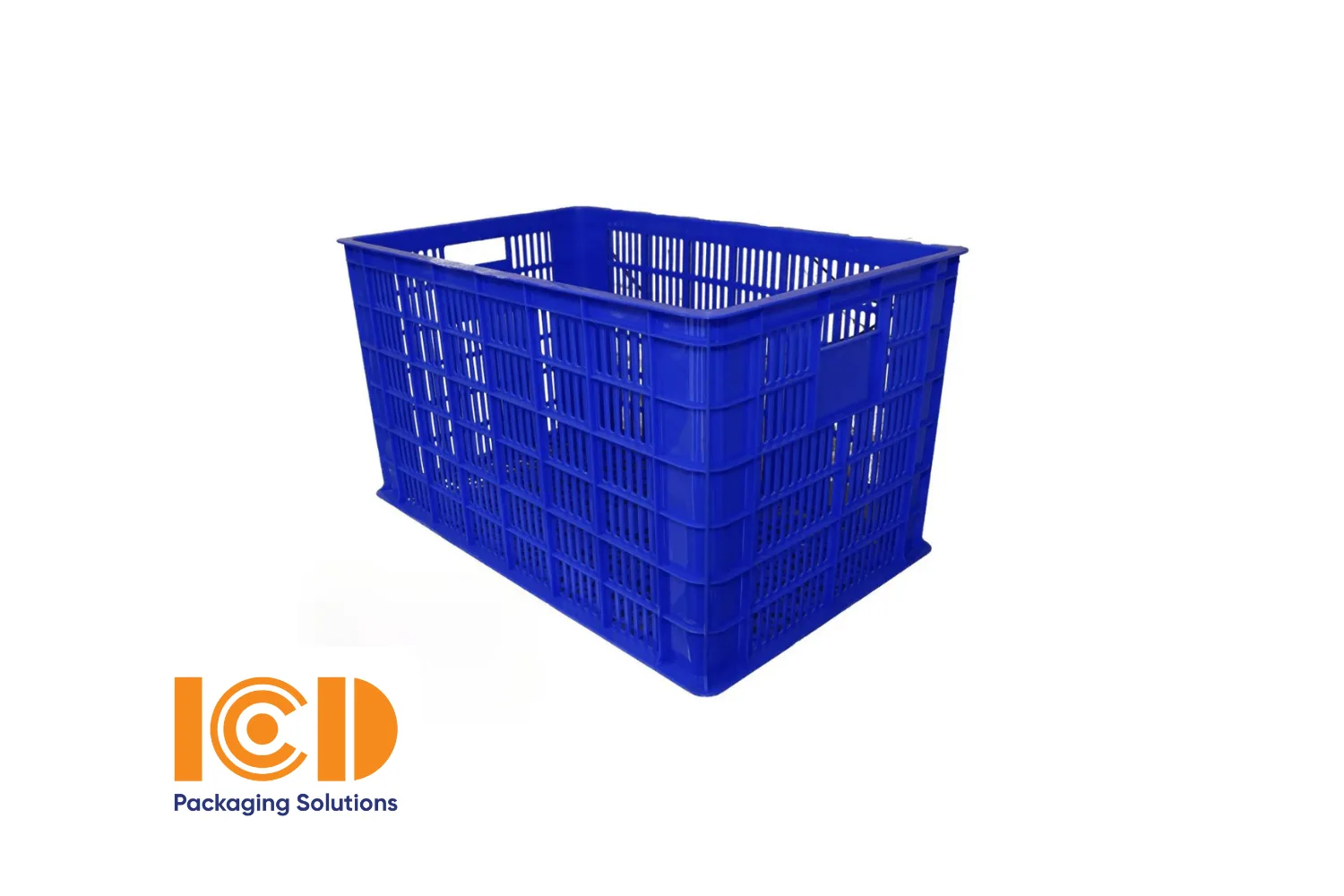 Sóng hở, sọt nhựa, thùng nhựa hở màu xanh ICD KT 780x500x430 mm