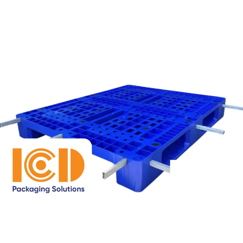 Pallet nhựa ICD KT 1200x1000x150mm có lõi thép