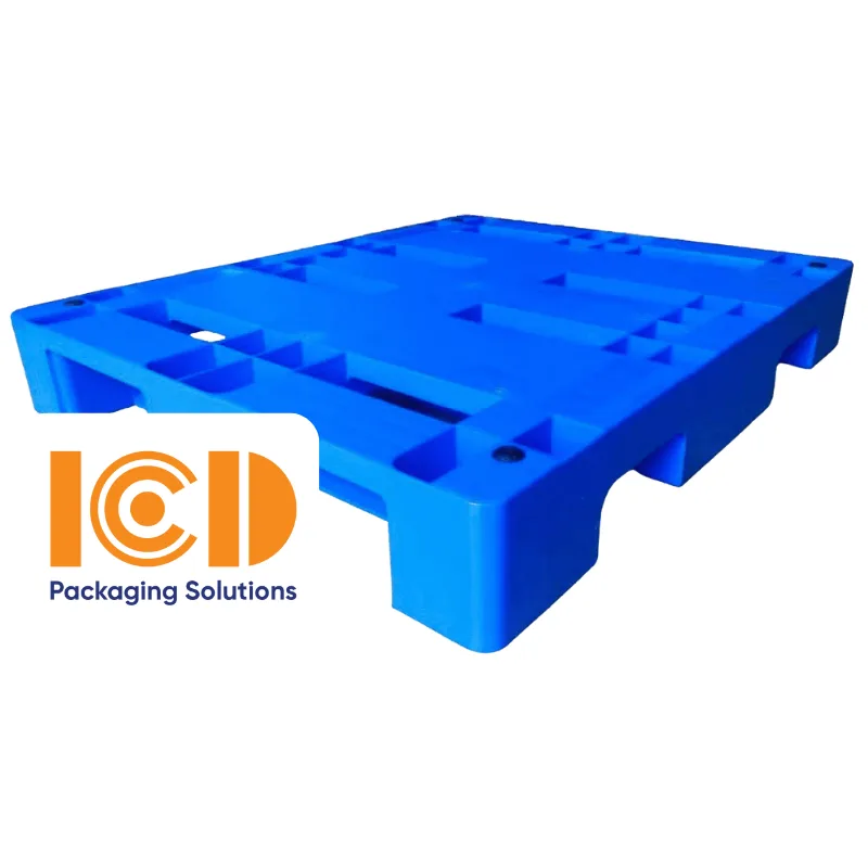 Pallet nhựa 3 chân KT 1000x1200x170mm xanh