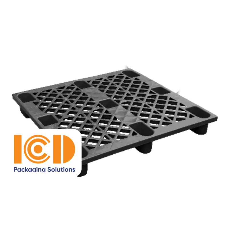 Pallet nhựa cốc ICD KT 1200x1000x145 Đen
