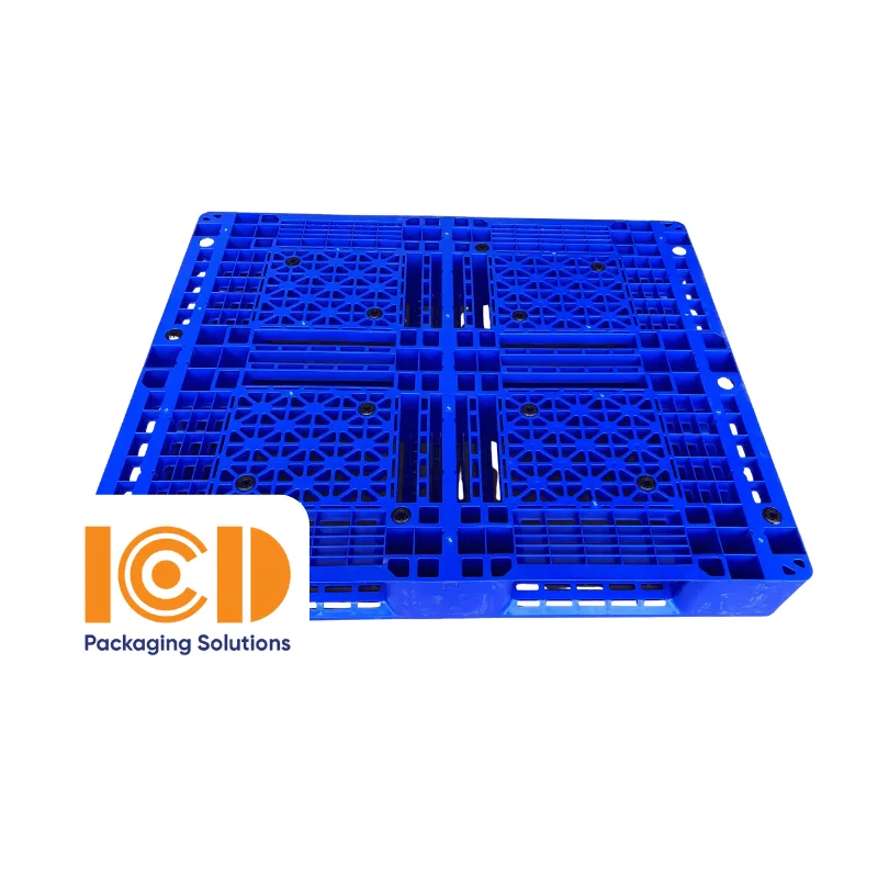 Pallet Nhựa Kê Kho ICD KT 1200x1000x150 mm xanh dương